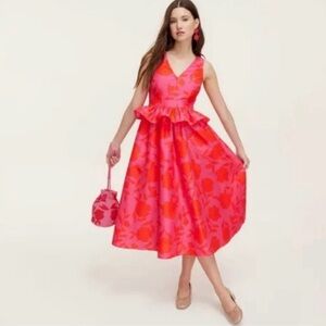 Floral Pink Midi Dress